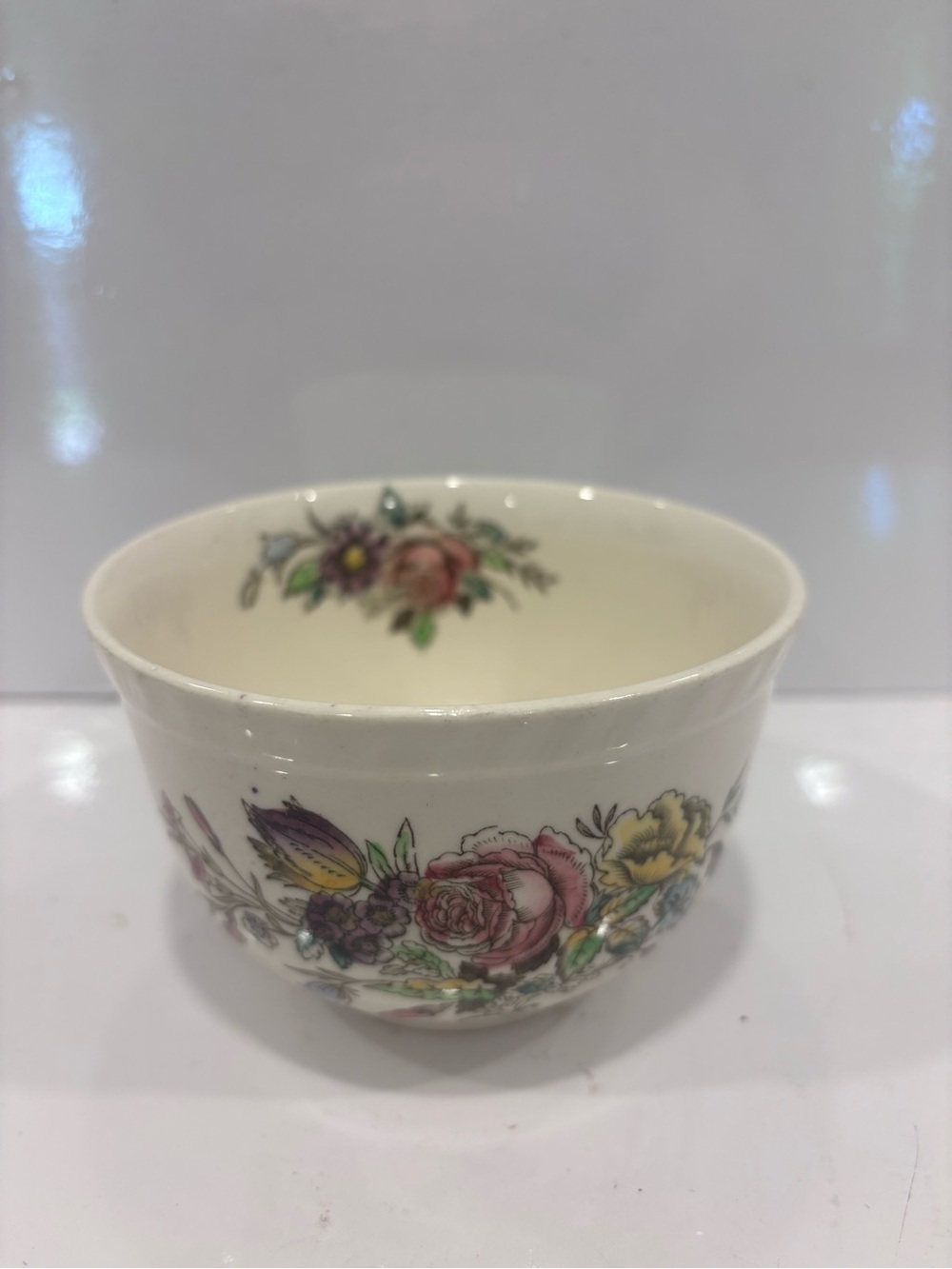 Vintage Johnson Bros England Windsor Ware GARDEN BOUQUET floral Bowl 4.5”